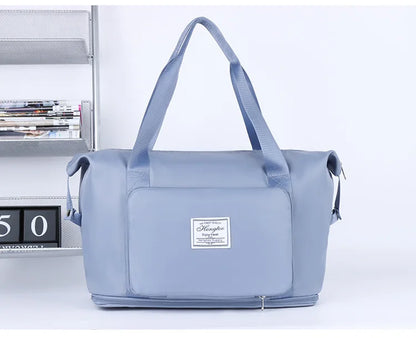 Large Capacity Travel Bag — Expandable, Waterproof, Foldable Luggage Organizer