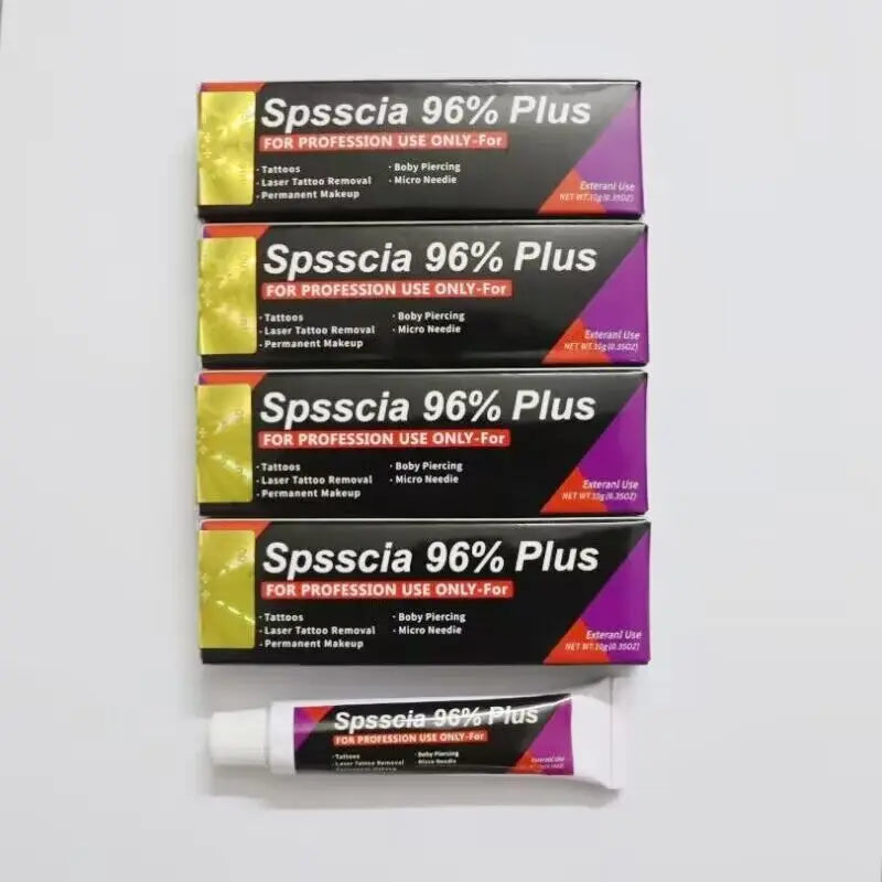 Spsscia 96% Tattoo Numbing Cream 10g – Pre-Microblading Eyebrow & Lip Permanent Makeup Care Cream