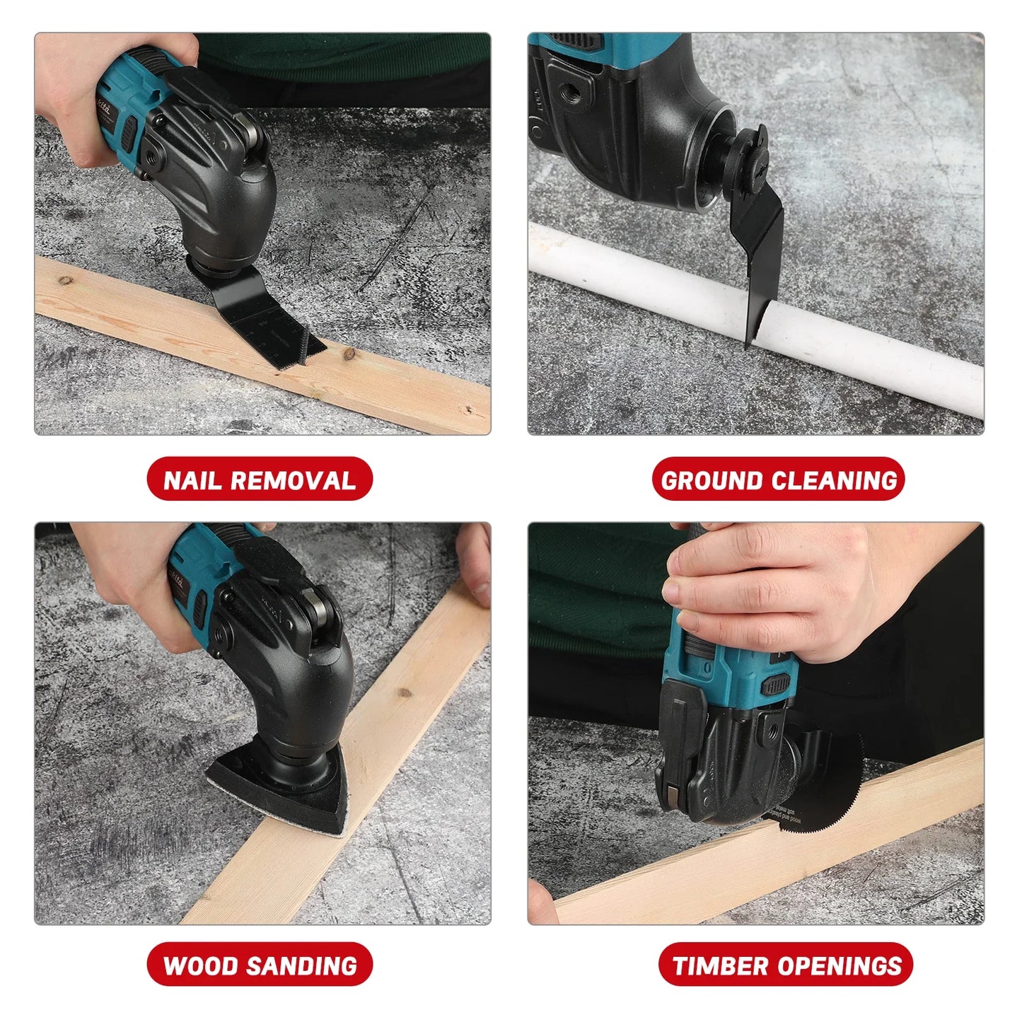 Makita 18V Brushless Quick-Release Oscillating Multi-Function Tool – Electric Trimmer Renovator