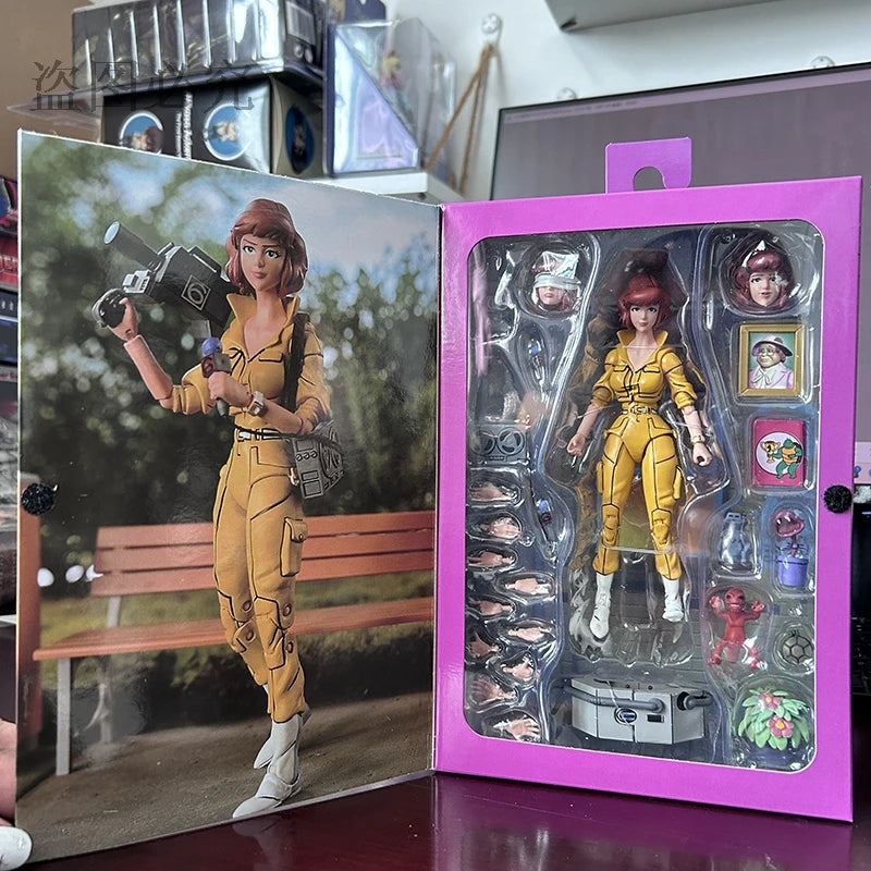 NECA Version 2.0 Female Reporter Action Figure — Yellow Clothes Collectible GK Statue Model Toy, Christmas Gift