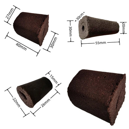 50pcs Seed Root Growth Sponges – Soilless Seedling Starter Plugs for Hydroponic Flowers and Plants