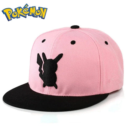 Pikachu Anime Baseball Cap - Adjustable Cartoon Cosplay Hat for Men, Women & Kids Sports Hip Hop Style Gift