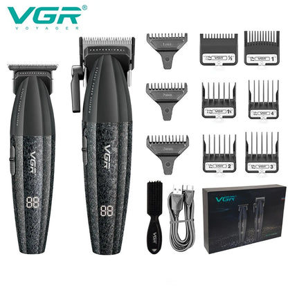 VGR V-640 Hair Trimmer – Professional Electric Hair Clipper, 9000 RPM Metal Trimmer for Men, Barber Hair Cutting Machine