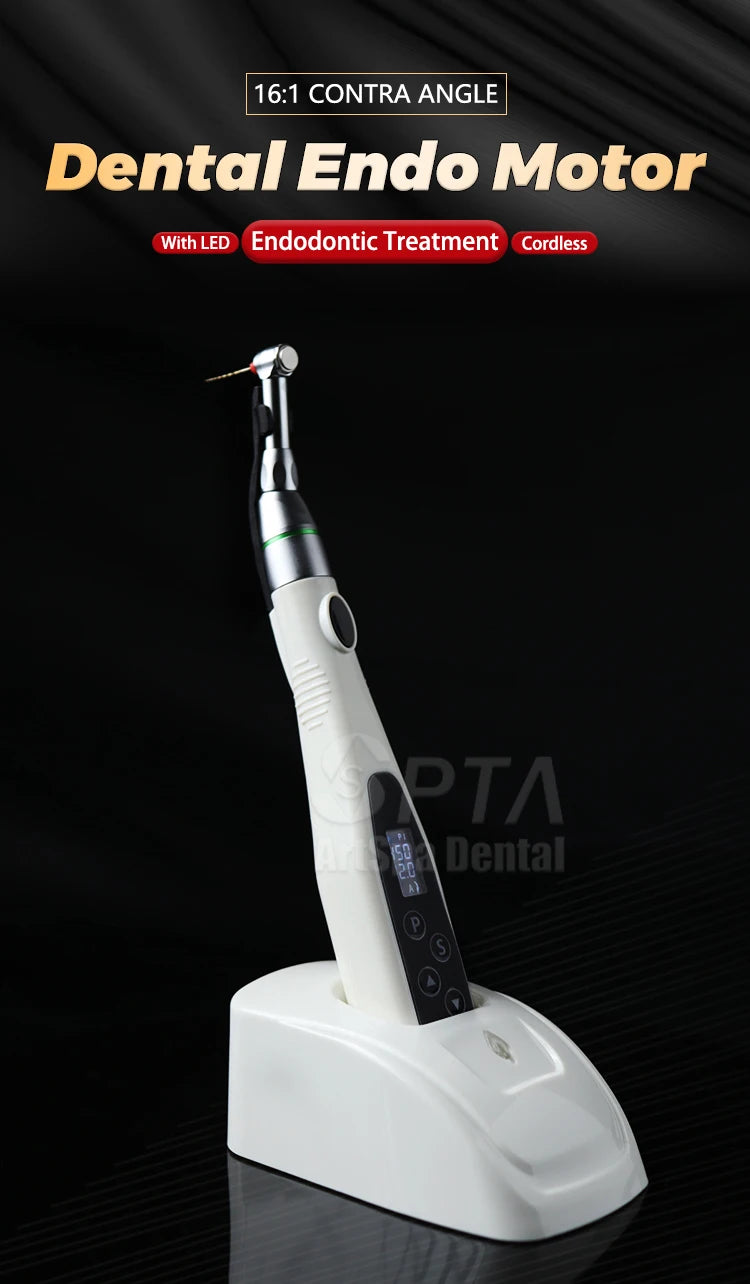 SPTA 16:1 Contra Angle Low Speed Turbine Handpiece – Reciprocating Root Canal File for Endodontic Treatment