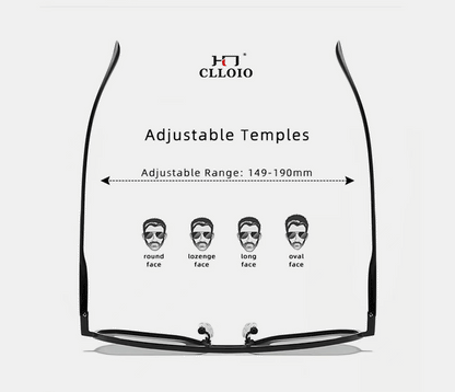 CLLOIO Fashion Aluminum Photochromic Sunglasses – Polarized Chameleon Anti-Glare Driving Glasses for Men & Women