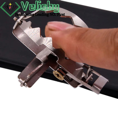 Mini Stainless Steel Mouse Trap Keychain – Creative Clip Jewelry Keyring Gift for Men & Women Personality Accessories