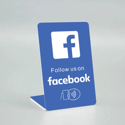 Instagram NFC Stand Display – Social Media APP Review Card for Google, Facebook & WhatsApp