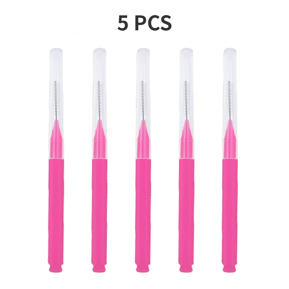5/10/50PCS Mini Eyebrow & Lash Brushes – Disposable Bendable Brow Perm & Micro Eyelash Applicator Tools