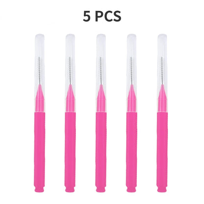 5/10/50PCS Mini Eyebrow & Lash Brushes – Disposable Bendable Brow Perm & Micro Eyelash Applicator Tools