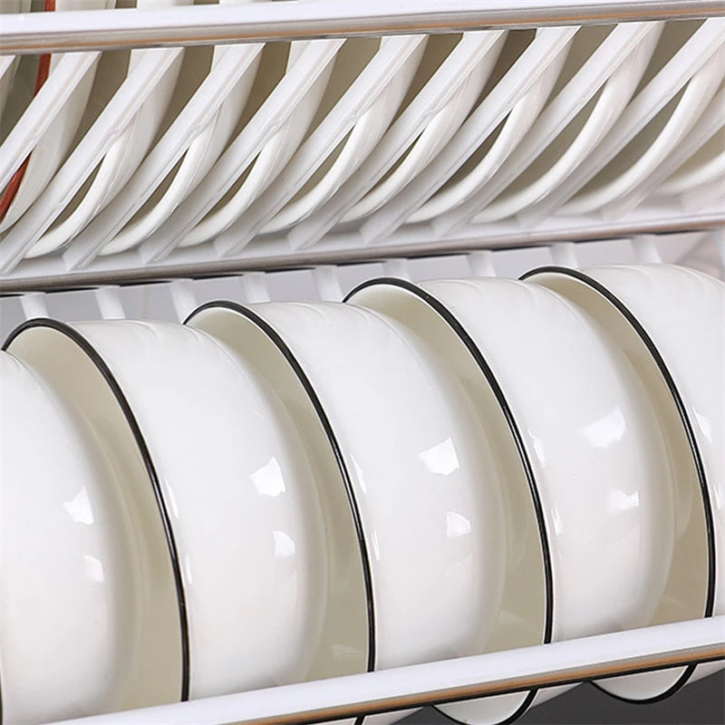Kitchen Sink Organizer Rack — Adjustable Dish Drying Shelf for Bowls, Plates & Storage, Desktop Holder Accessories