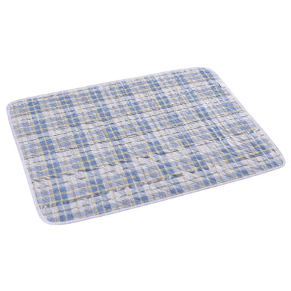 Washable Dog Pee Pad – Absorbent Reusable Plaid Pet Training Mat & Toilet Seat Cover (Home/Outdoor)