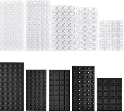 18–100Pcs Soft Silicone Anti-Slip Bumper Pads - Rubber Furniture Feet, Cabinet Dampers, Drawer & Door Cushion Protectors