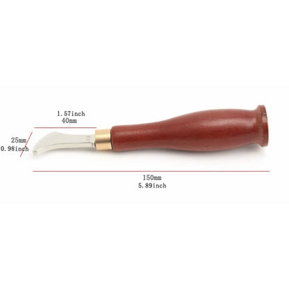 1PC Leather Edge Sector Shallow Groove Pressure Line Punch - Embedding Thread Leathercraft Tool