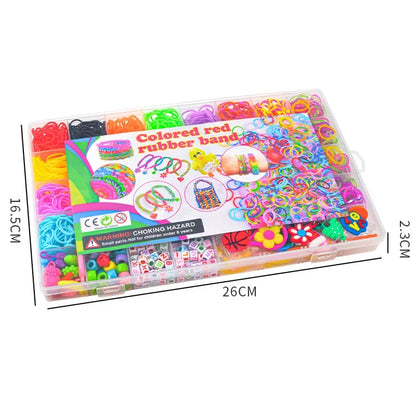 Creative Rainbow Loom Bands Set – Colorful DIY Rubber Bracelet Making Kit for Girls’ Crafts & Birthday Gifts