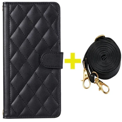 Xiaomi Redmi Note 11 Series Leather Flip Case – Crossbody Wallet Cover for Note 11 Pro 5G/11S/11E/10S/10T/9S/8 Pro