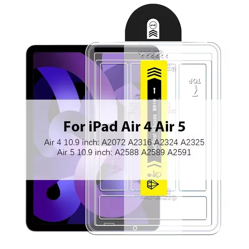 Tempered Glass Screen Protector for iPad – Compatible with 10th Gen, iPad Air, iPad Mini, iPad Pro 11/12.9, 2025 Models