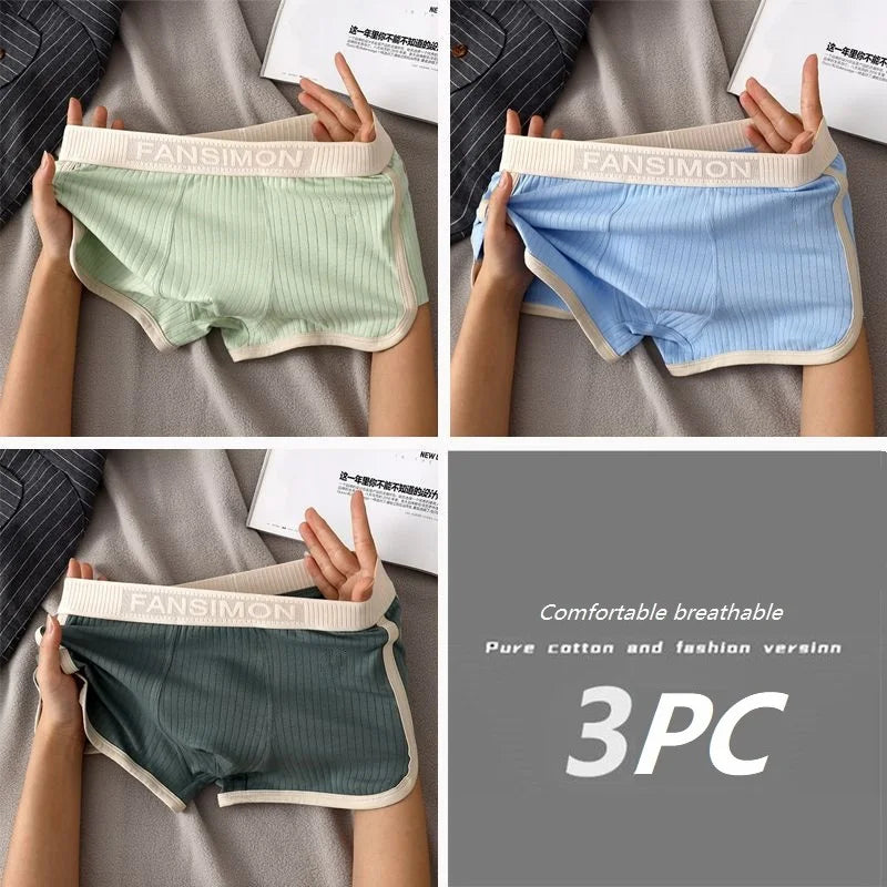 Men’s Breathable Mesh Boxer Briefs - Stretch U-Crotch Underwear with Wide Waistband