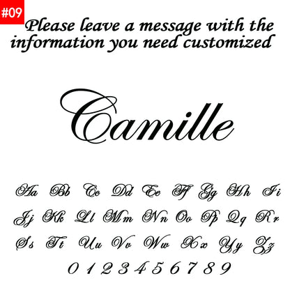 Customized Name Letter Necklace – Personalized Stainless Steel Pendant, Simple Clavicle Chain for Women, Valentine's Day Gift