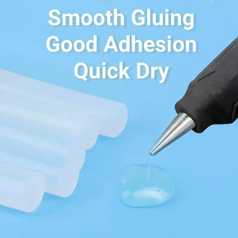 Transparent Hot Melt Glue Sticks – 7mm/11mm Strong Adhesive for DIY, Crafts, Electric Glue Gun & Home Repair Kits
