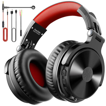 OneOdio 2-in-1 Wireless & Wired Headset – 110H Bluetooth 5.2 Gaming Headphones with Mic for PC, PS4, Skype, Type-C