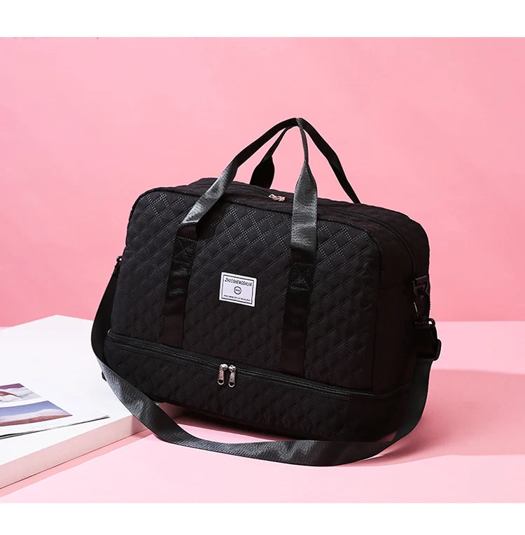Short Trip Travel Bag – Large Capacity Waterproof Handbag with Dry & Wet Separation for Men & Women