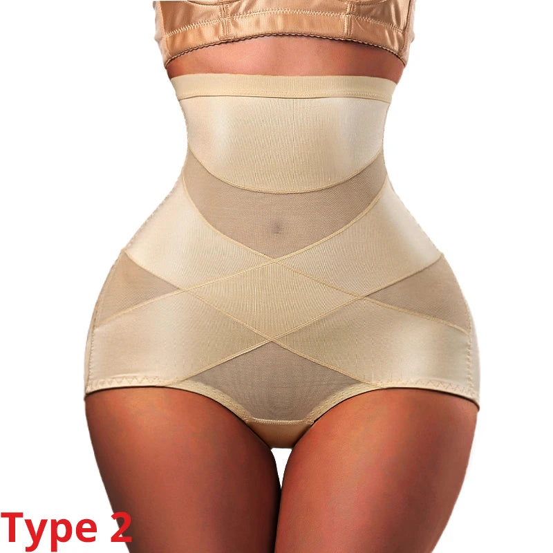 Women’s High Waist Body Shaper Panties – Tummy Control Slimming Girdle Shapewear, Belly Compression Underwear for Smooth Silhouette