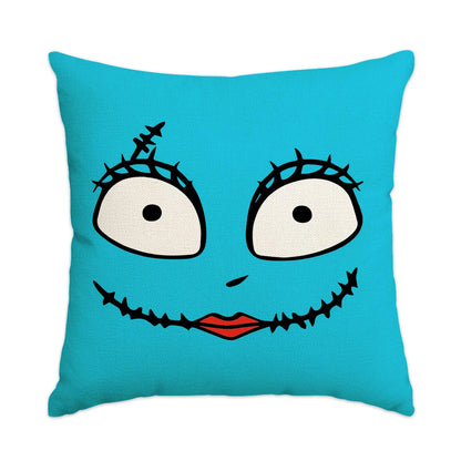 Halloween Pillow Covers — 1pc/4pcs Horror Expression Cushion Covers for Sofa & Home Decor