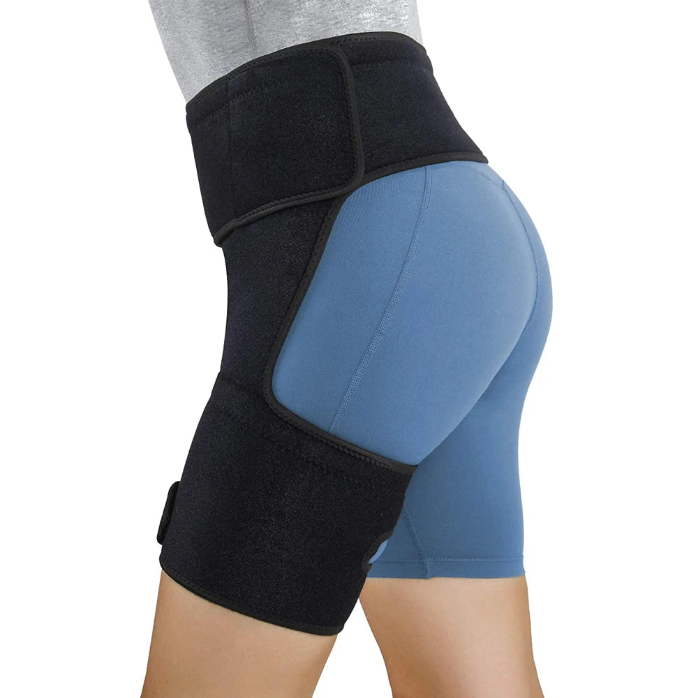 Professional Hip Brace – Thigh Compression Sleeve for Sciatica, Hamstring & Groin Pain Relief