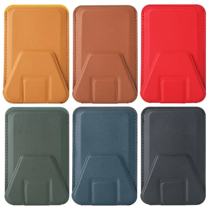 Premium Apple MagSafe Leather Card Holder Wallet Case for iPhone 14 Pro, 13, 12 - Stylish Adsorption Phone Bag Cover