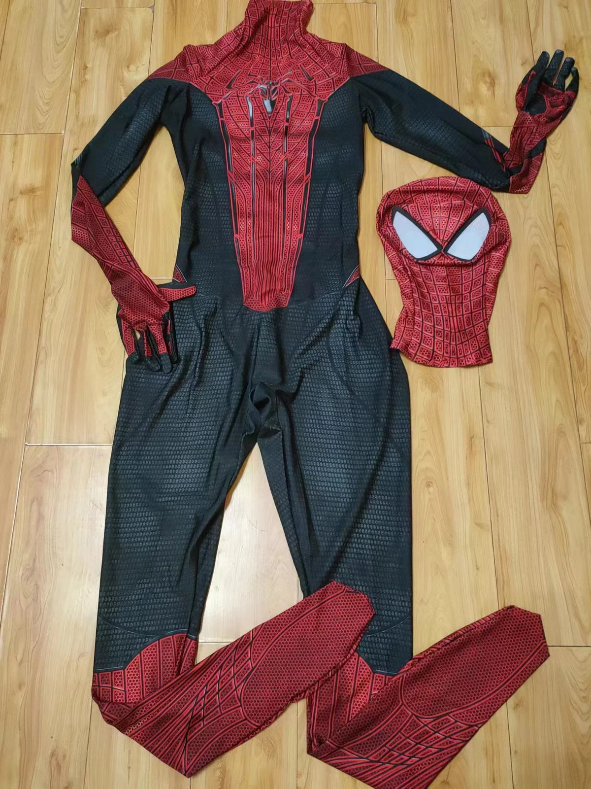 TASM1 Superhero Cosplay Bodysuit - Spandex Zentai Halloween Costume for Men
