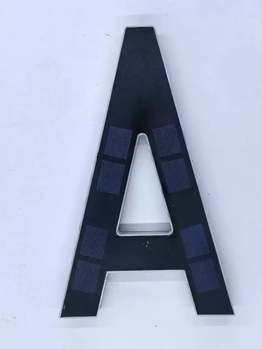 23cm Solar LED Address Sign - Smart Sensing House Number Light, Wireless Outdoor Door & Building Display