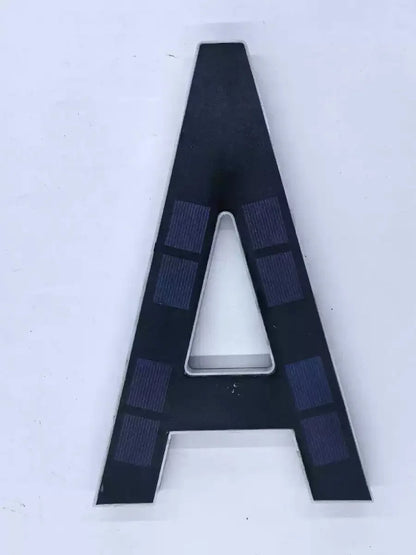 23cm Solar LED Address Sign - Smart Sensing House Number Light, Wireless Outdoor Door & Building Display
