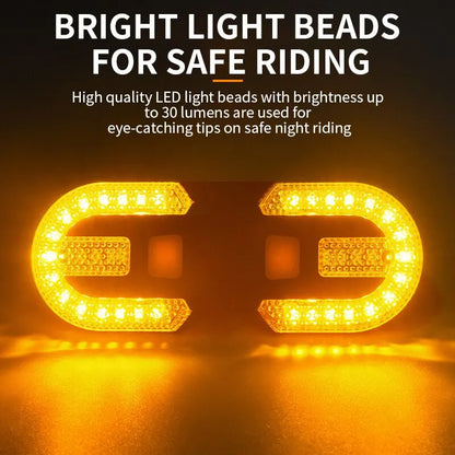 USB Rechargeable Bike Turn Signal Rear Light - LED Bicycle Lamp with Wireless Function - MTB Tail Light & Bike Accessories