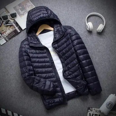 Men's Autumn & Winter Down Jacket – Fashion Hooded Slim Fit, Super Light & Warm Coat