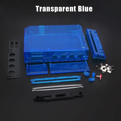 11 Colors Replacement Full Case Cover for Wii Game Console – Black, White, Blue, Transparent Housing Shell with Buttons & Retail Packing