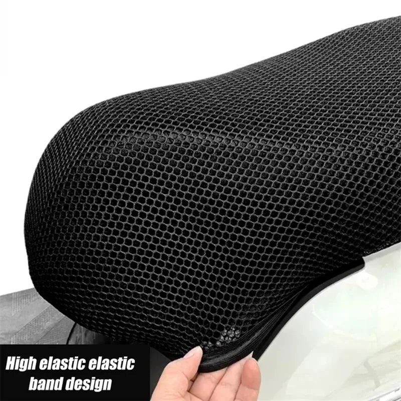 3D Breathable Motorcycle Seat Cushion Cover – Anti-Slip Shock Absorption Air Pad with Heat Insulation & Sunscreen Protection