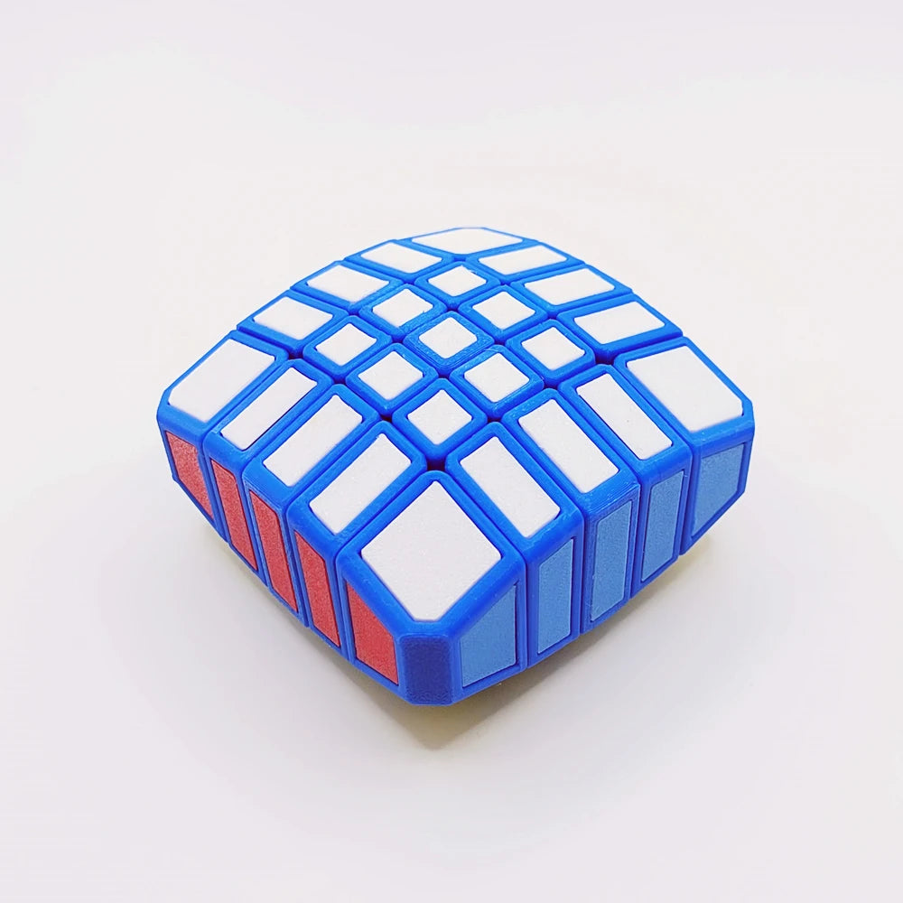 Zcube Zepuzzles 1×4×4 Floppy Cube Puzzle - 3D Printed Irregular Twisty Brain Teaser