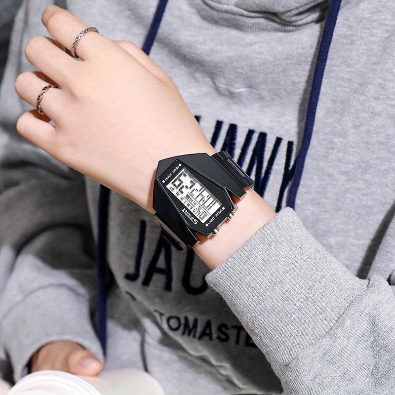 Multi-Function Aircraft Sports Watch - Kids' Electronic Watch for Boys & Girls