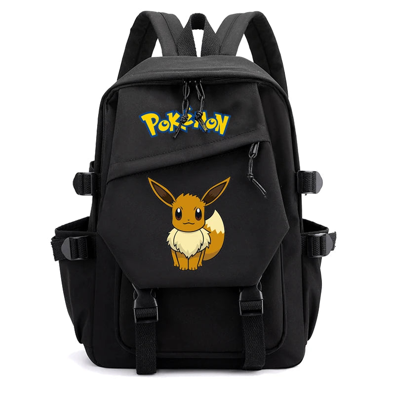 Pokemon Waterproof Women’s Backpack – Pikachu, Gengar, Snorlax Schoolbag for Girls & Students