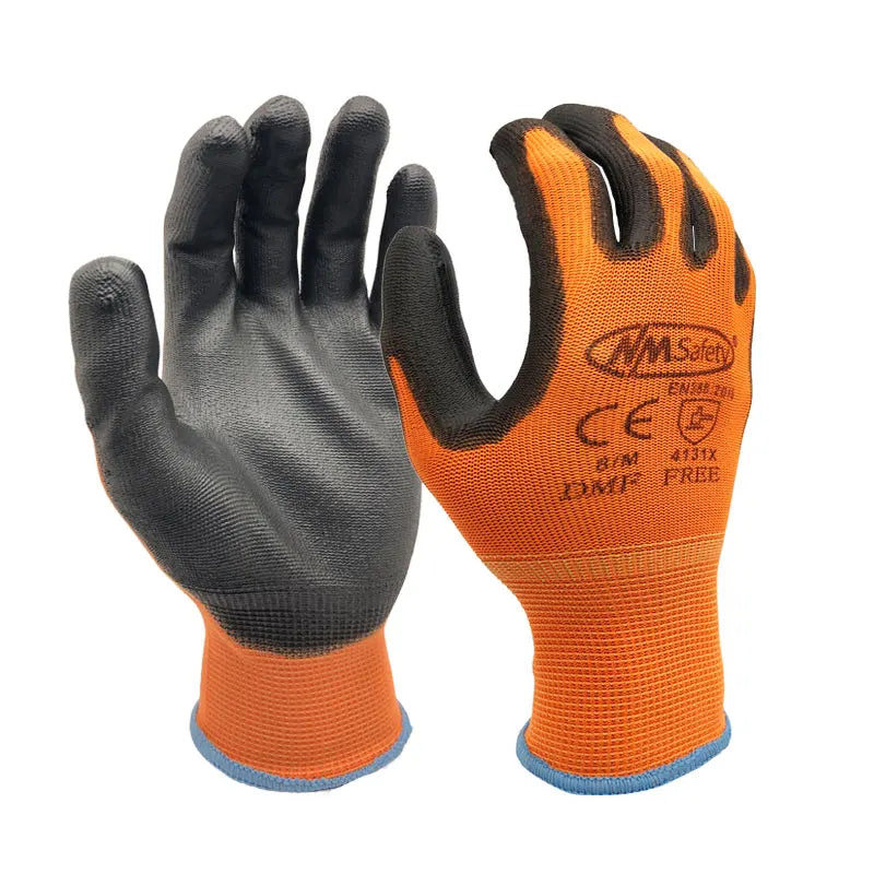 24Pcs/12Pairs Professional Protective Gloves – CE EN388 Certified Nylon Gloves for Men & Women, Construction & Garden Work