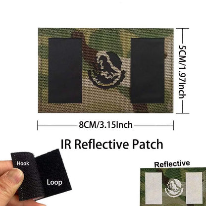 Mexico Flag Eagle Skull Patch - Embroidered Fabric & PVC Tactical Applique Badge for Bags and Gear