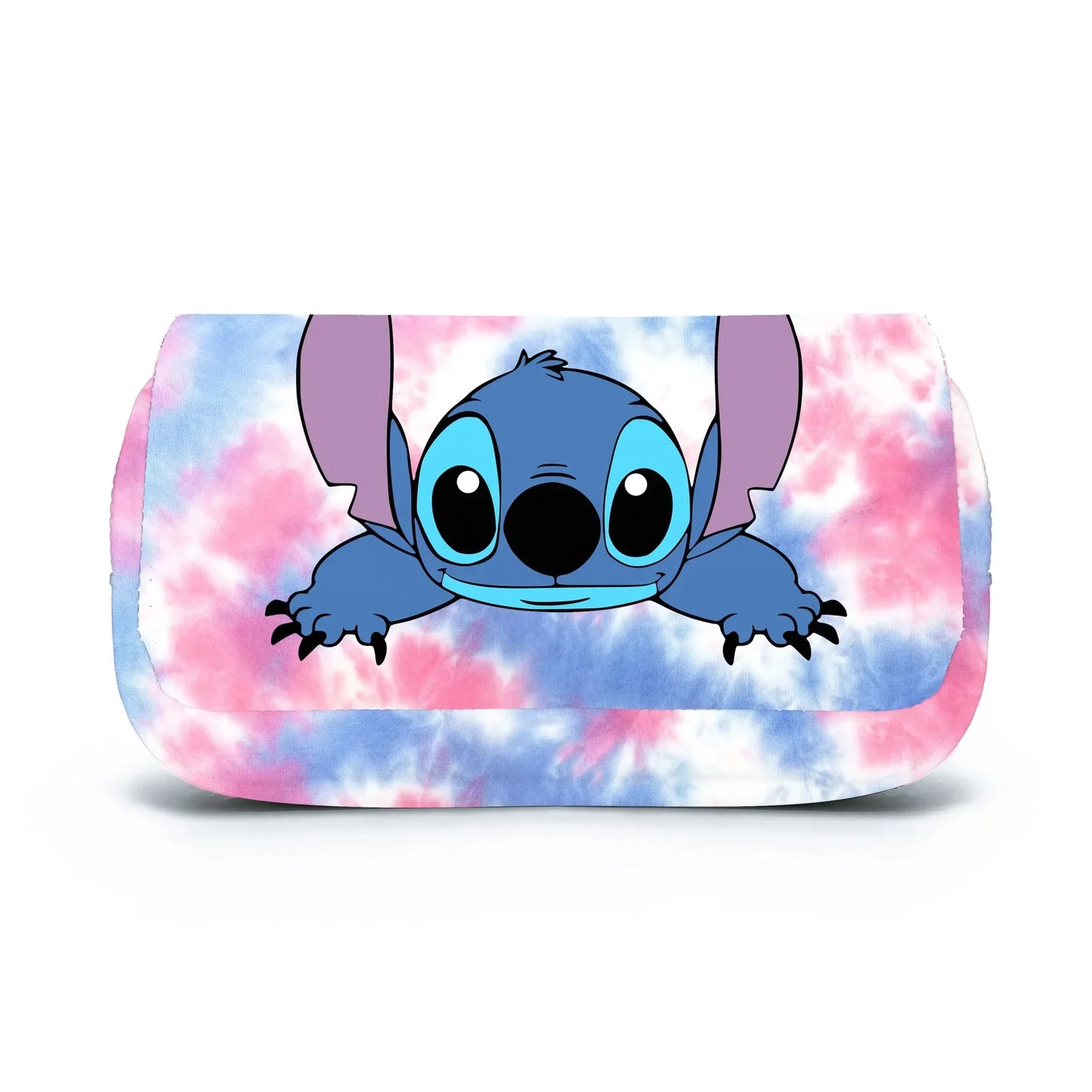 Stitch Fully Printed Flap Pencil Case – Kawaii Anime Stationery Box for School Girls