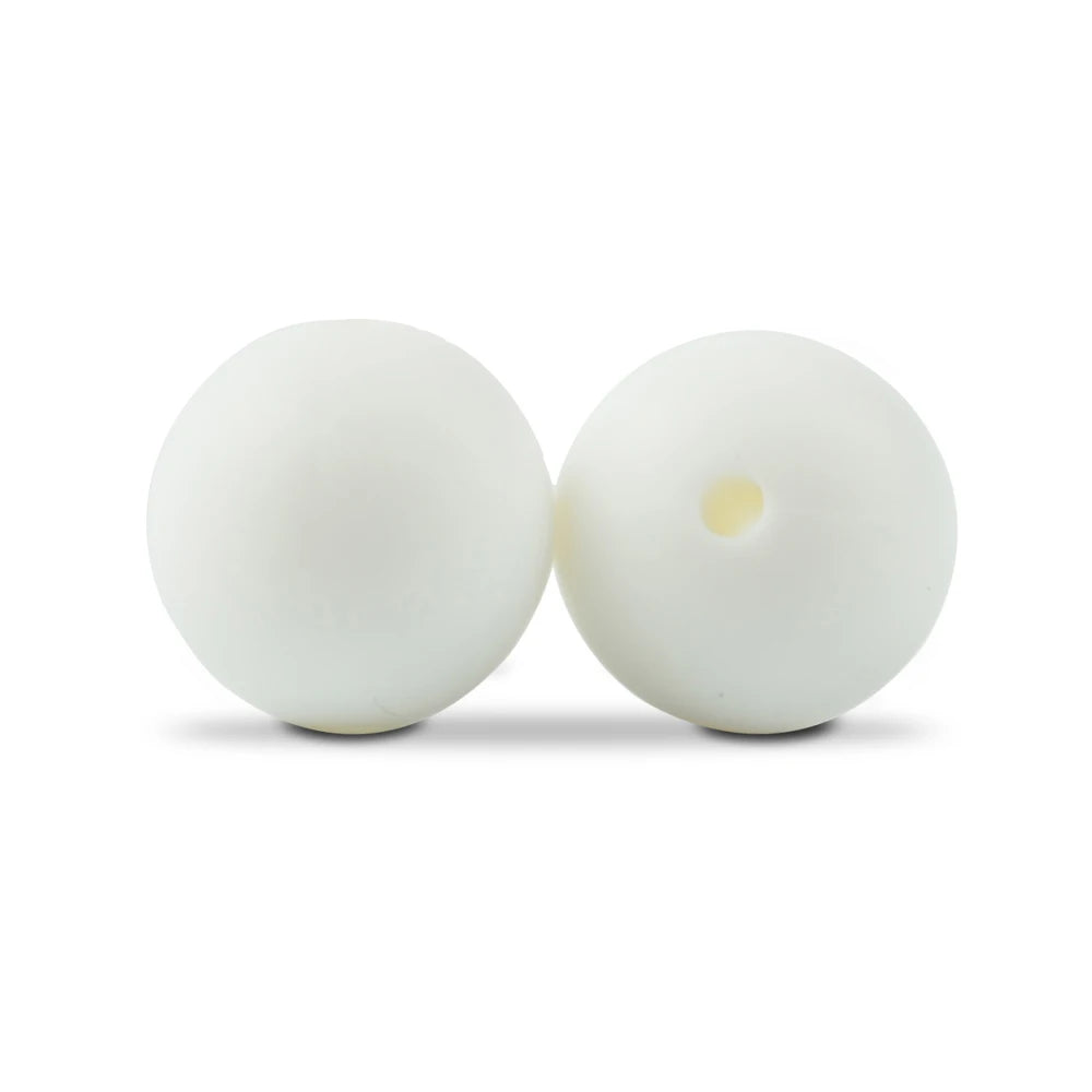 LOFCA Silicone Round Beads 20pcs - 9/12/15mm DIY Jewelry Making Beads for Bracelets, Keychains & Necklaces
