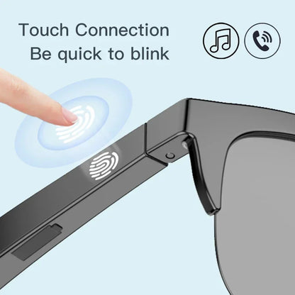 Smart Bluetooth V5.3 Sunglasses – HiFi Call Outdoor Sports Headphones with Anti-Touch UV Protection for Men & Women
