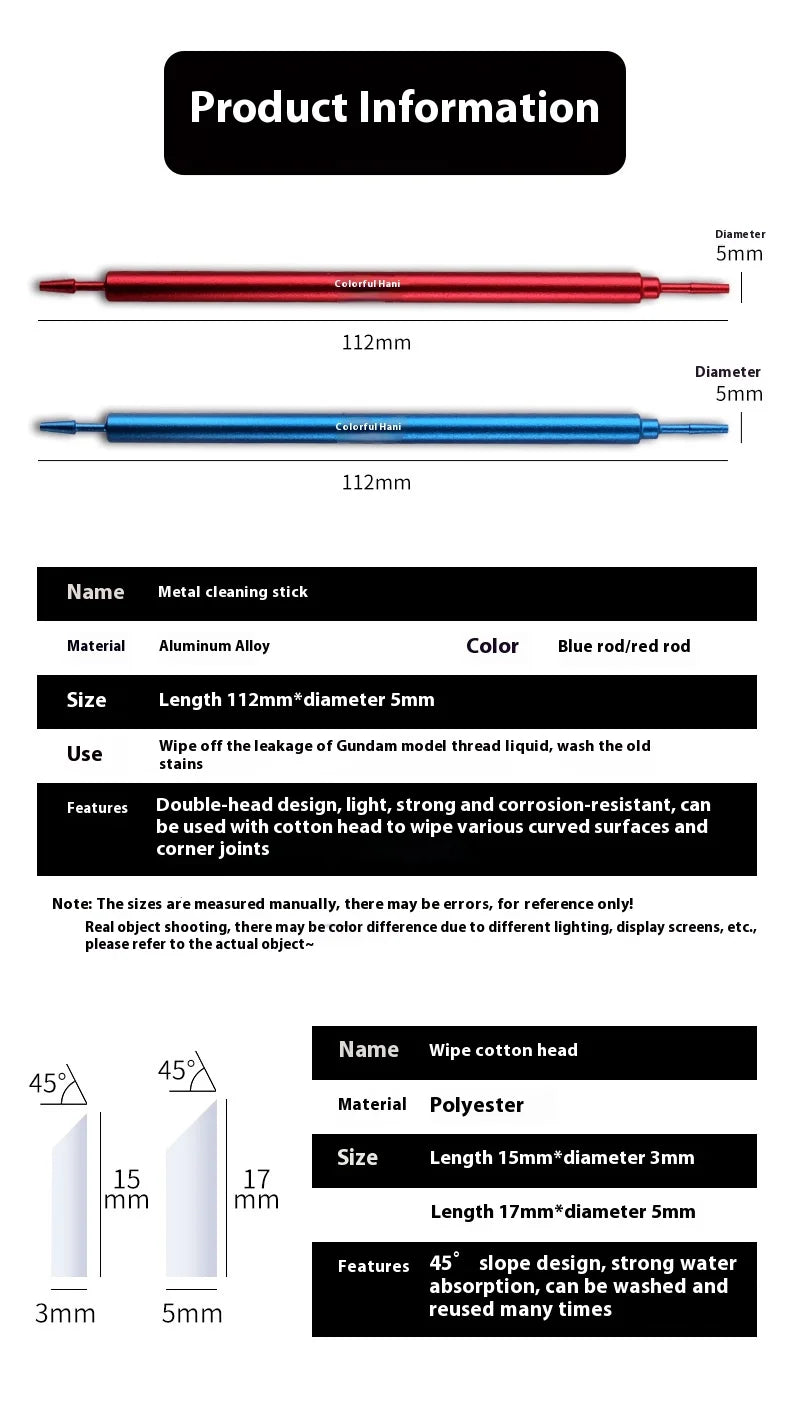 Aluminum Alloy Panel Line Eraser Stick – Model Cleaning & Wiping Tool for Precision Assembly & Hobby Craft Use