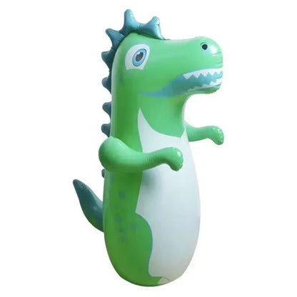 Inflatable Dinosaur Punching Bag - Tumbler Boxing Toy for Kids & Adults Outdoor Activity