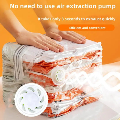 New Patented Vacuum Storage Bags – Large Plastic Bags for Clothes, Blankets, Compression, Travel Accessories