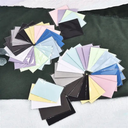 50pcs Silver Polishing Cloths – Soft Cleaning Wipes for Necklaces, Rings & Jewelry Care (10x6.5cm & 8x8cm)