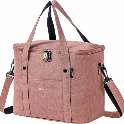 Insulated Lunch Bag for Men/Women | Reusable Large Cooler Box with Shoulder Strap | Camping Picnic Bag for Teenagers and Workers - 1pc