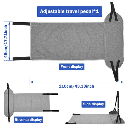 Portable Airplane & Travel Foot Rest Hammock – Adjustable Footrest for Plane, Train, Car, Office